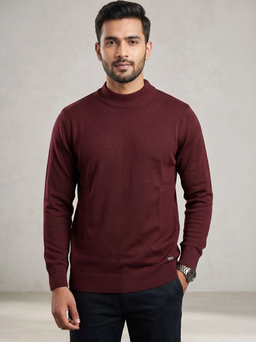 AXMANN Men Ribbed Woollen Pullover-picture-16