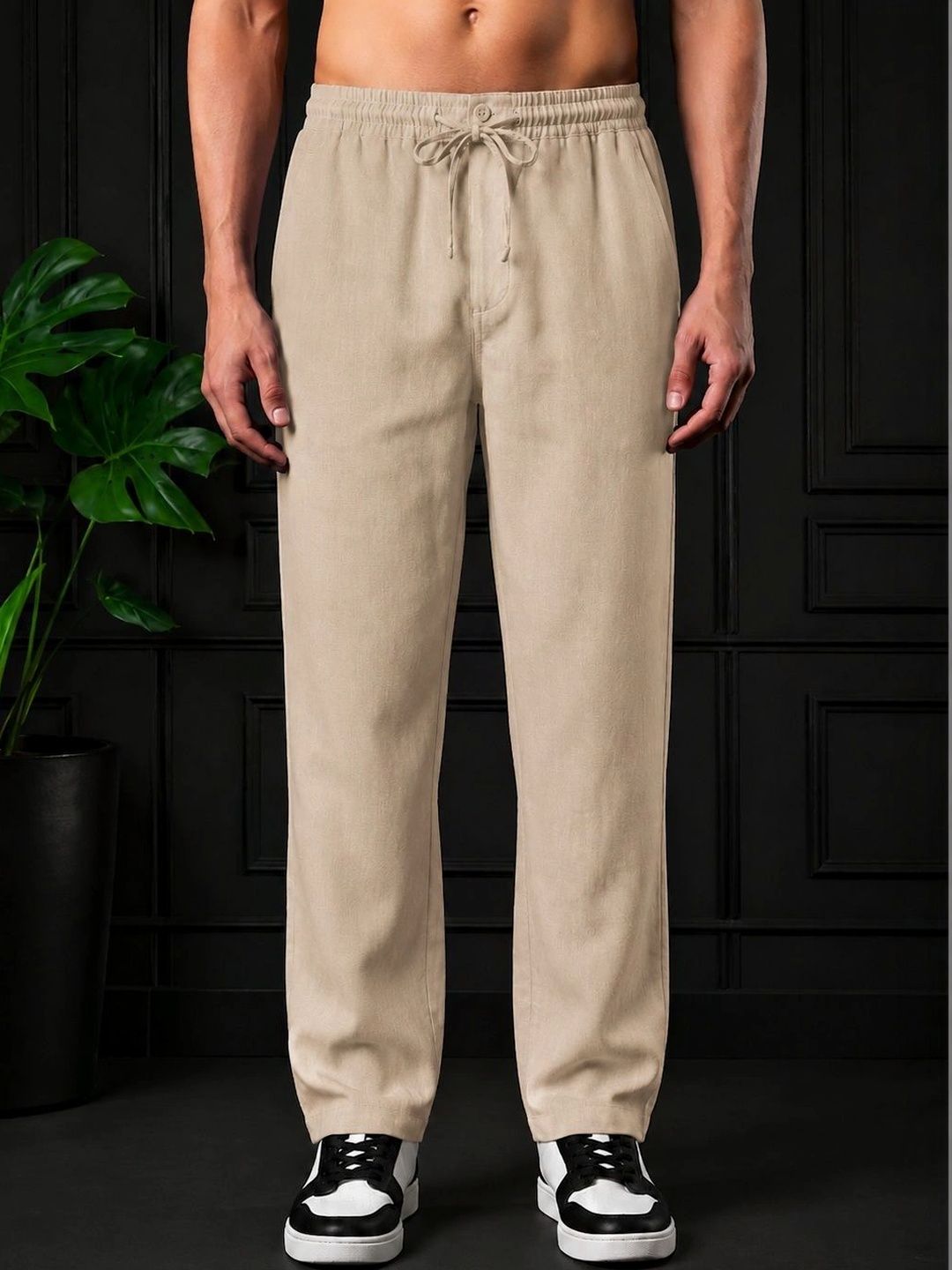 Metronaut Men Relaxed Easy Wash Trousers-image-23