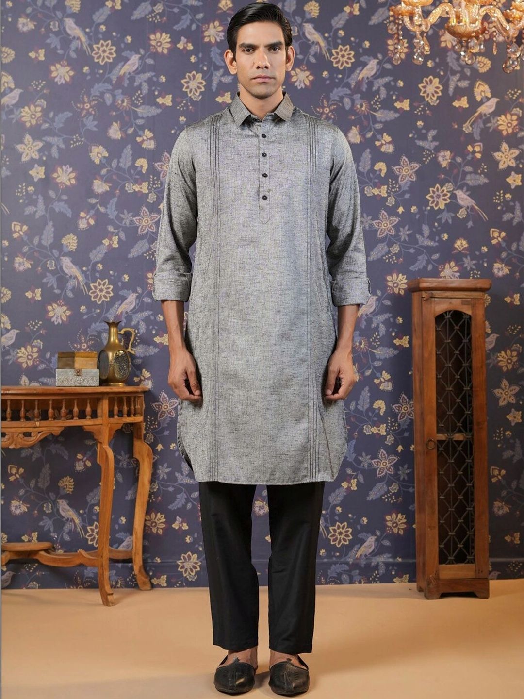 House of Pataudi Men Kurta-picture-35