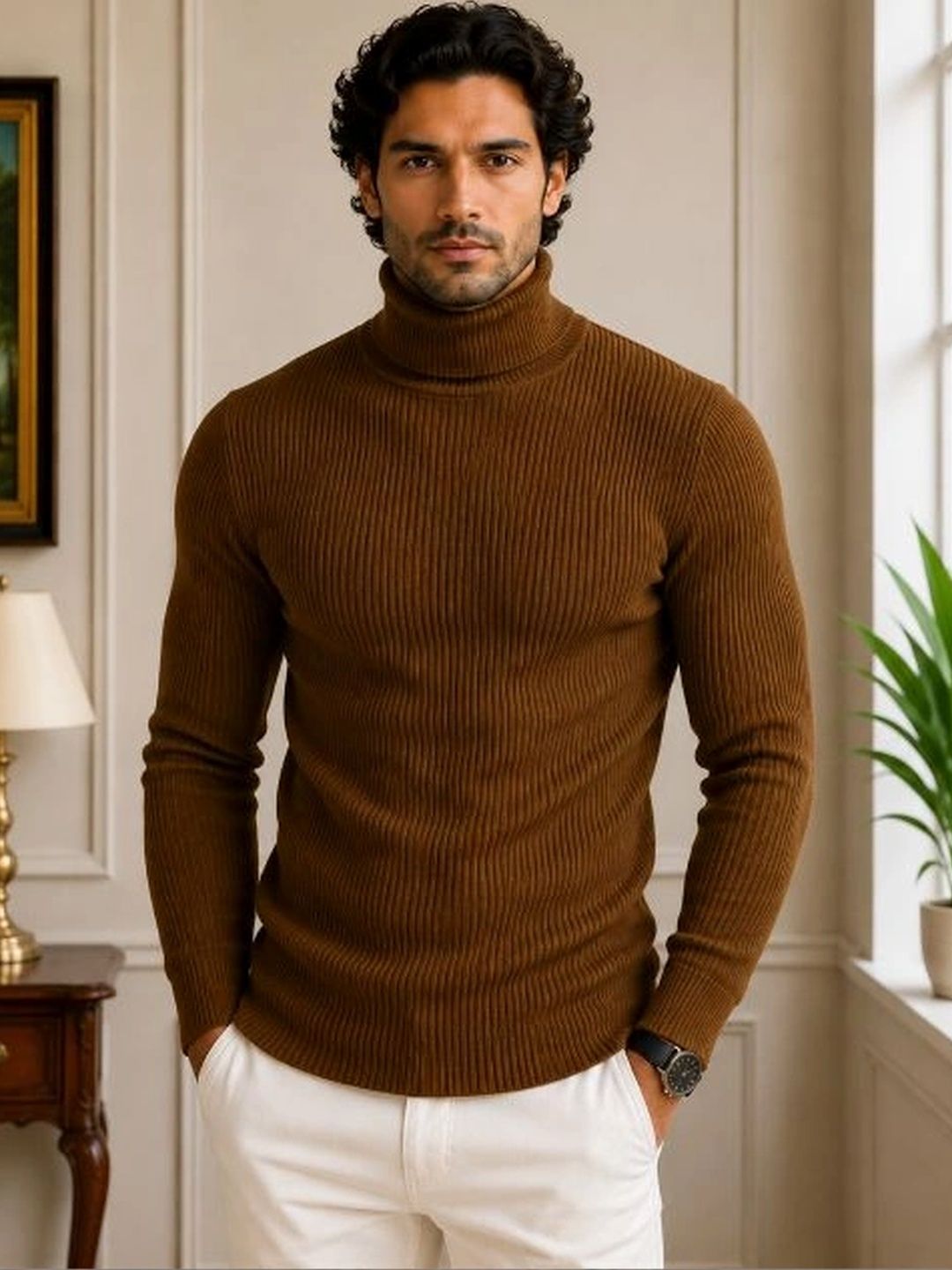 fashlook Men Ribbed Woollen Pullover-picture-19
