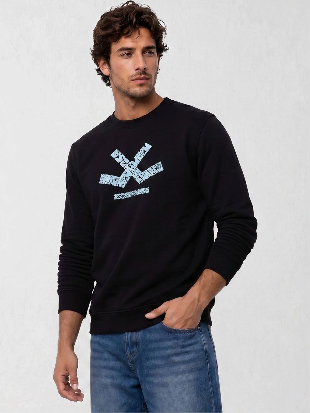 WROGN Men Printed Sweatshirt-picture-16