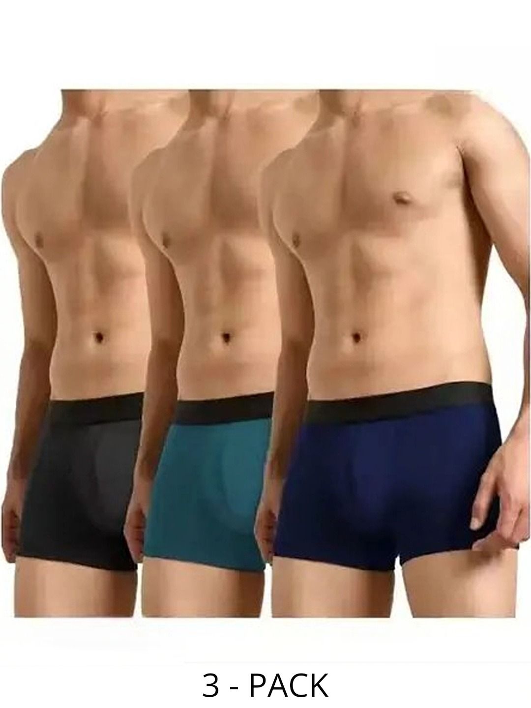CAVENDERS Pack of 3 Microfiber Blend Solid Trunks-picture-23