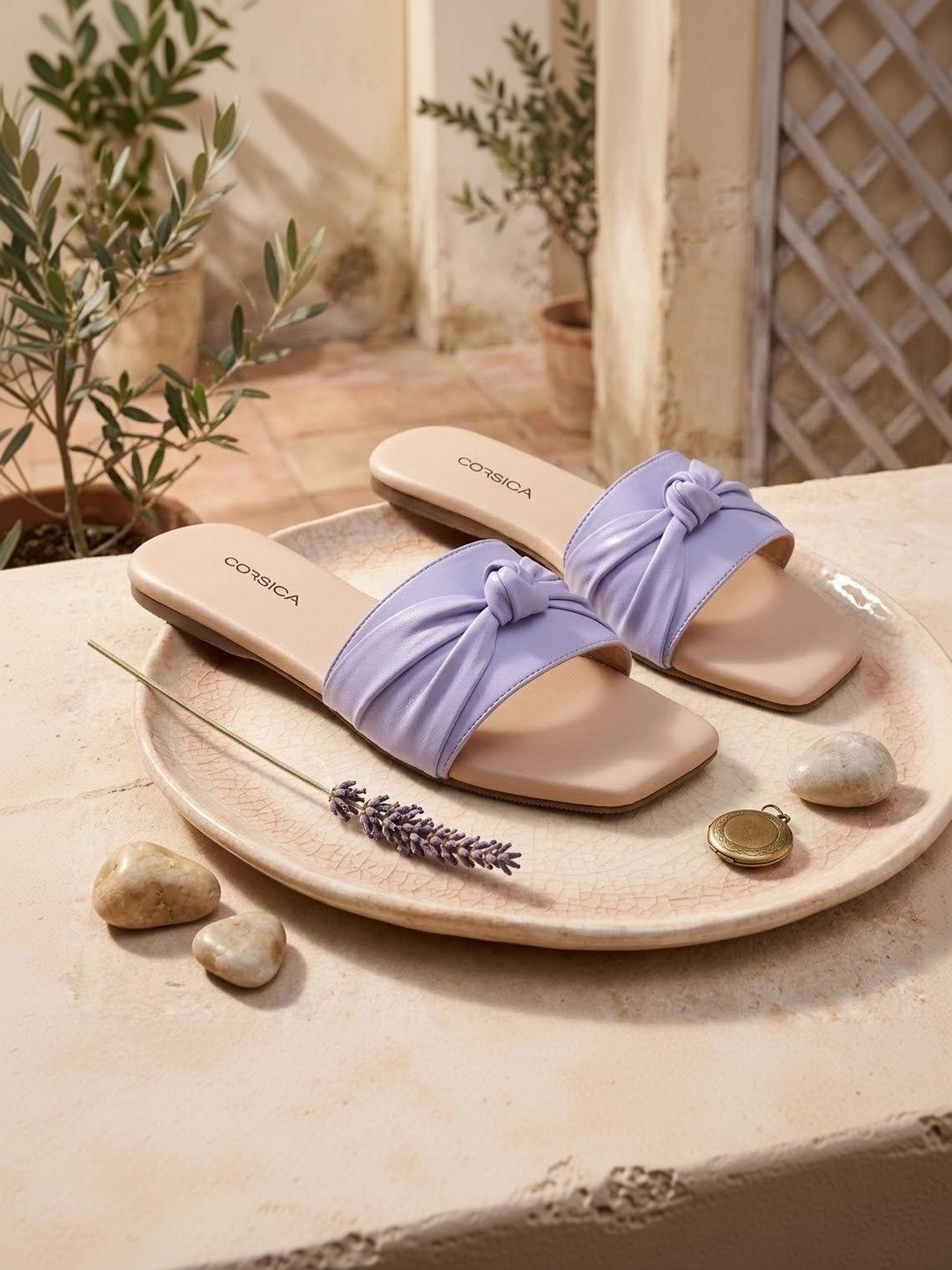CORSICA Women Open Toe Flats with Bows-picture-12