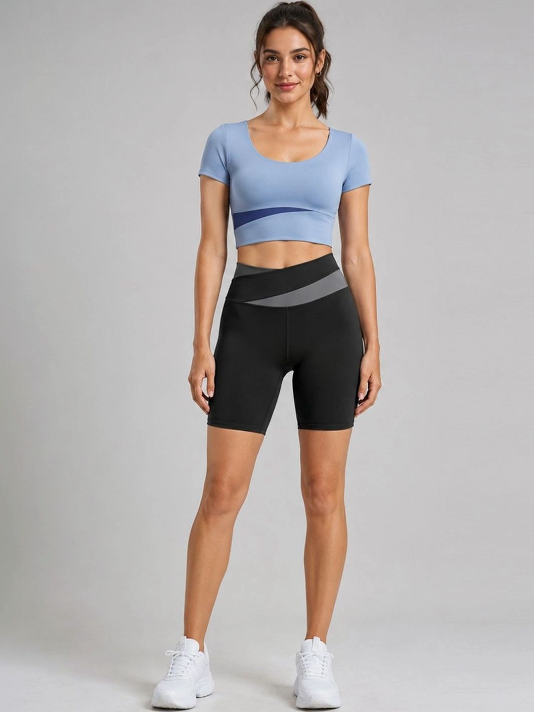 StyleCast Flex Solid T-shirt with Shorts-picture-35