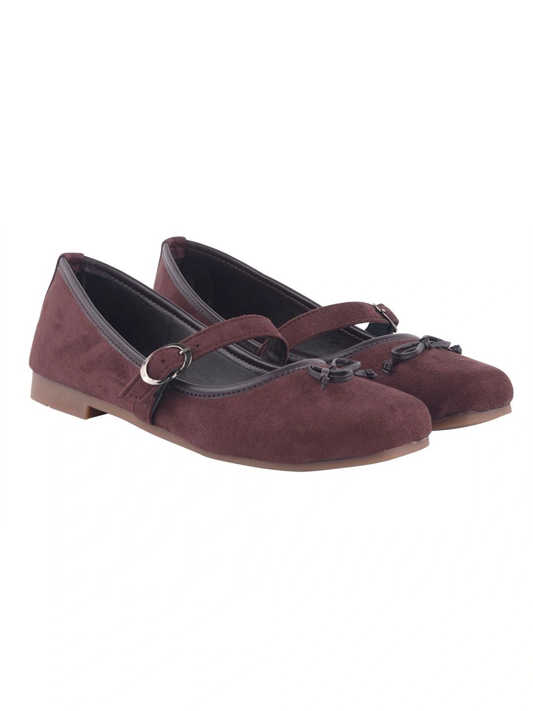 Shoetopia Square Toe Buckle Ballerinas-picture-35