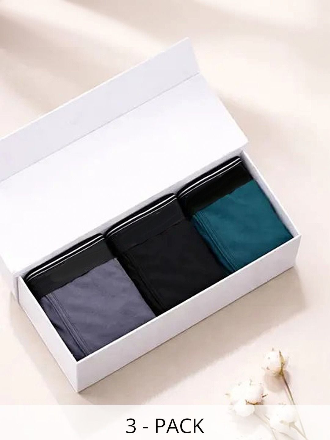 CAVENDERS Pack of 3 Microfiber Blend Solid Trunks-picture-10