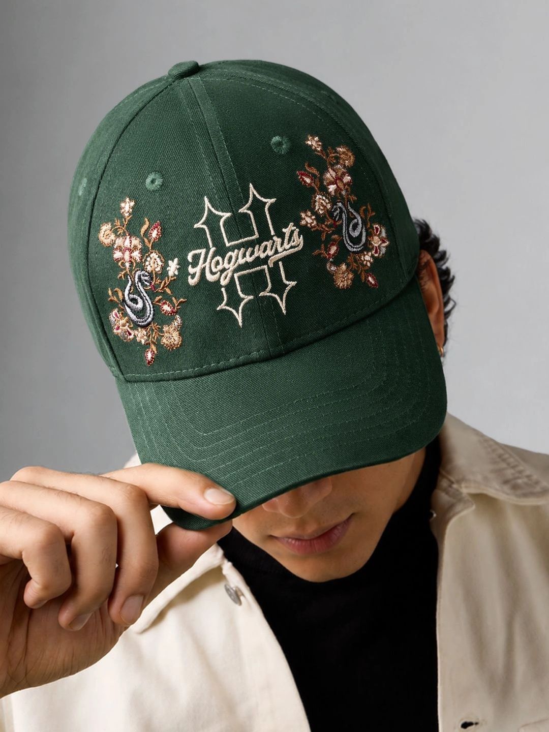 The Souled Store Unisex Embroidered Snapback Cap-image-37