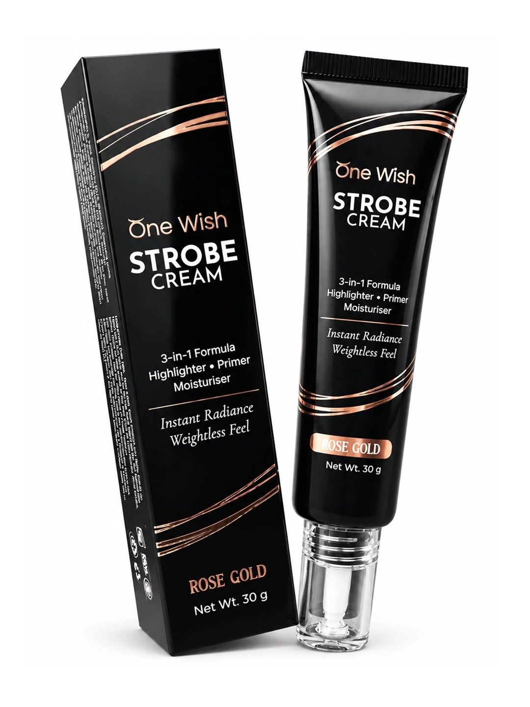 One Wish 3 In 1 Formula Strobe Cream - 30 g - Rose Gold-picture-37