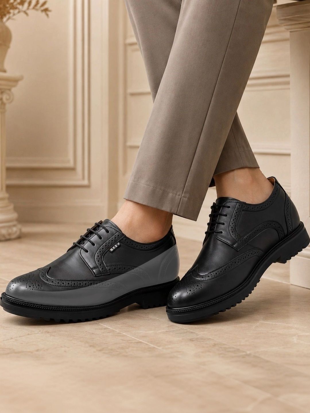 yuvrato baxi Men Textured Formal Brogues-picture-21