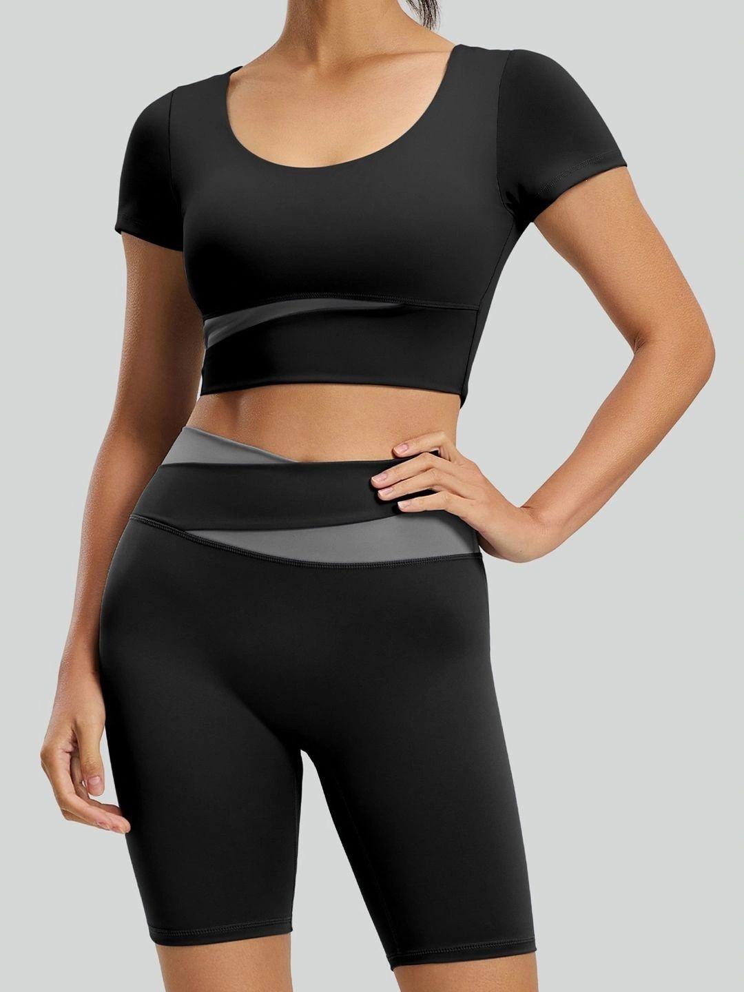 StyleCast Flex Colourblocked Top with Shorts-picture-32