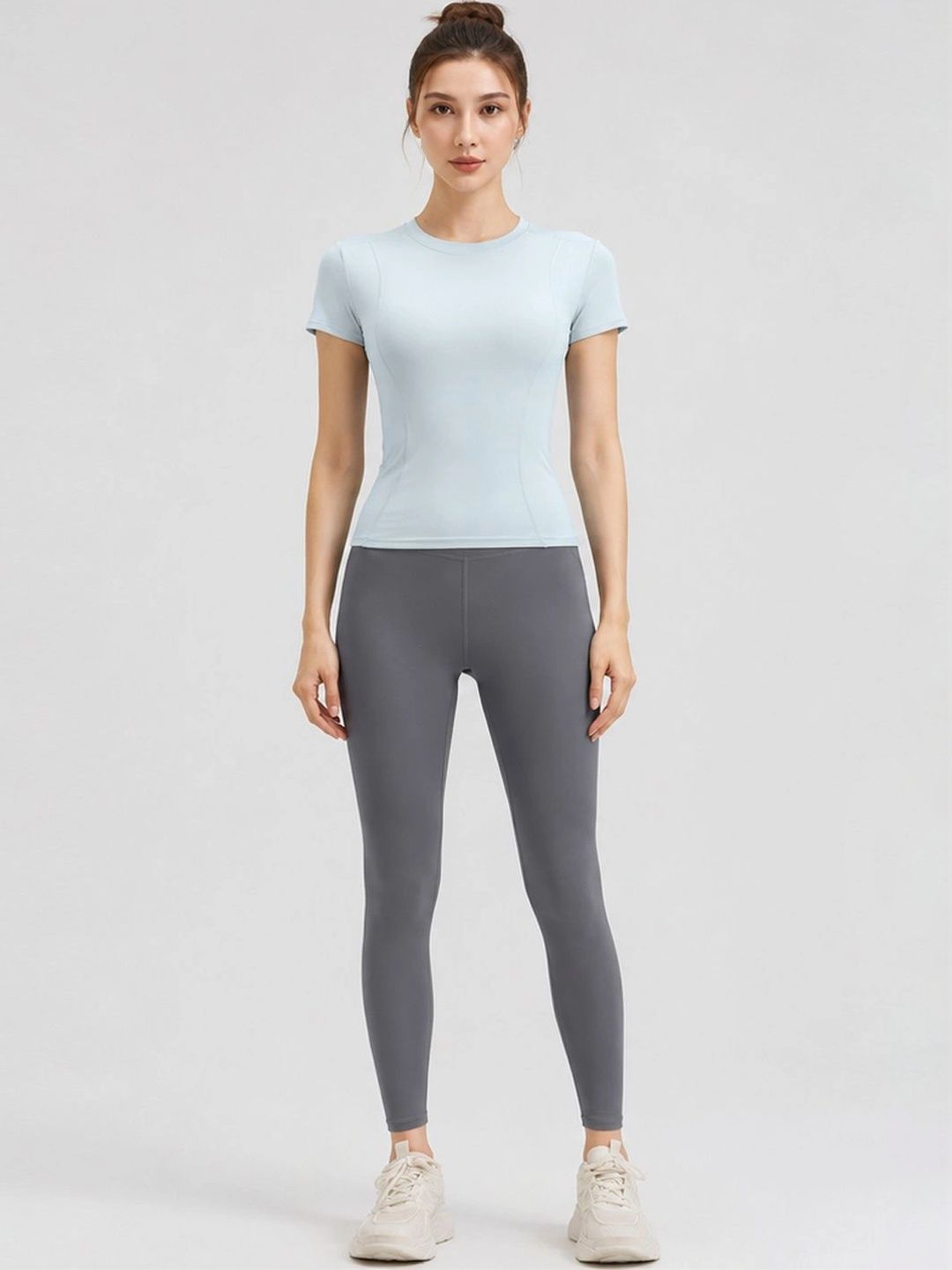StyleCast Flex Round Neck Gym Top With Tights Co-ords-picture-27