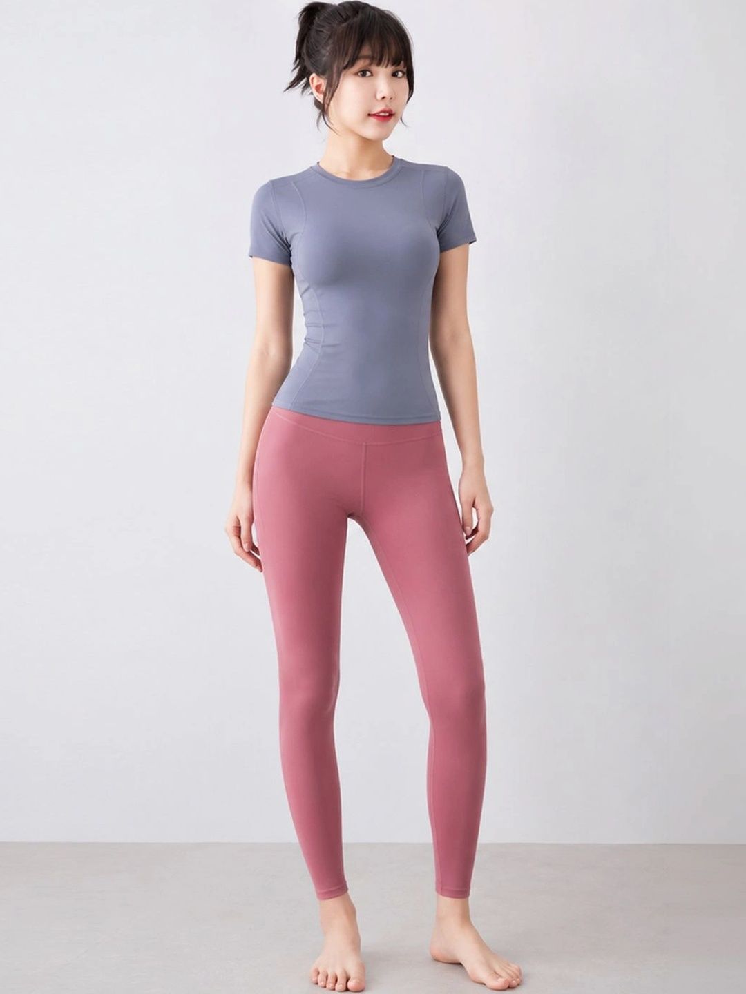StyleCast Flex Solid T-shirt with Leggings-picture-16