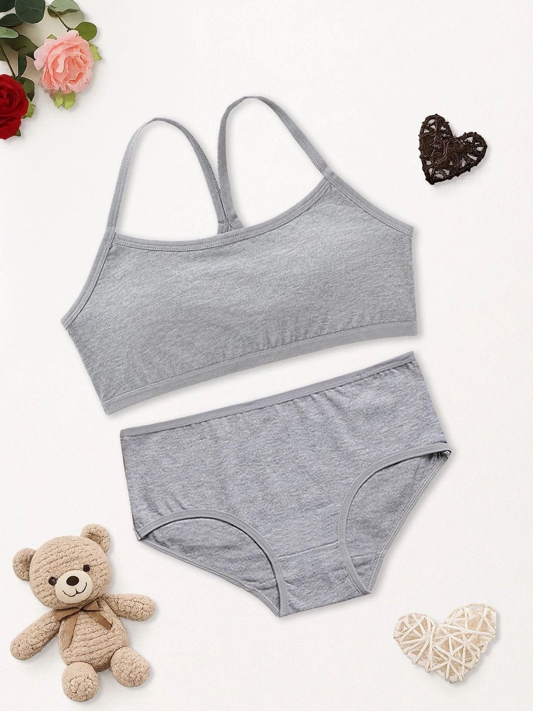 FOREVER FRIDAY Girls Non-Wired Mid-Rise Lingerie Set-picture-15