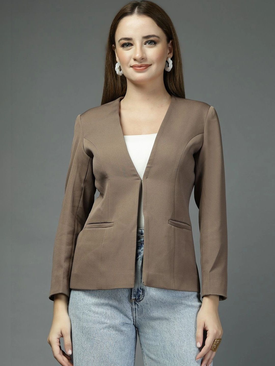 all about you Notched Lapel Single-Breasted Blazers-picture-23