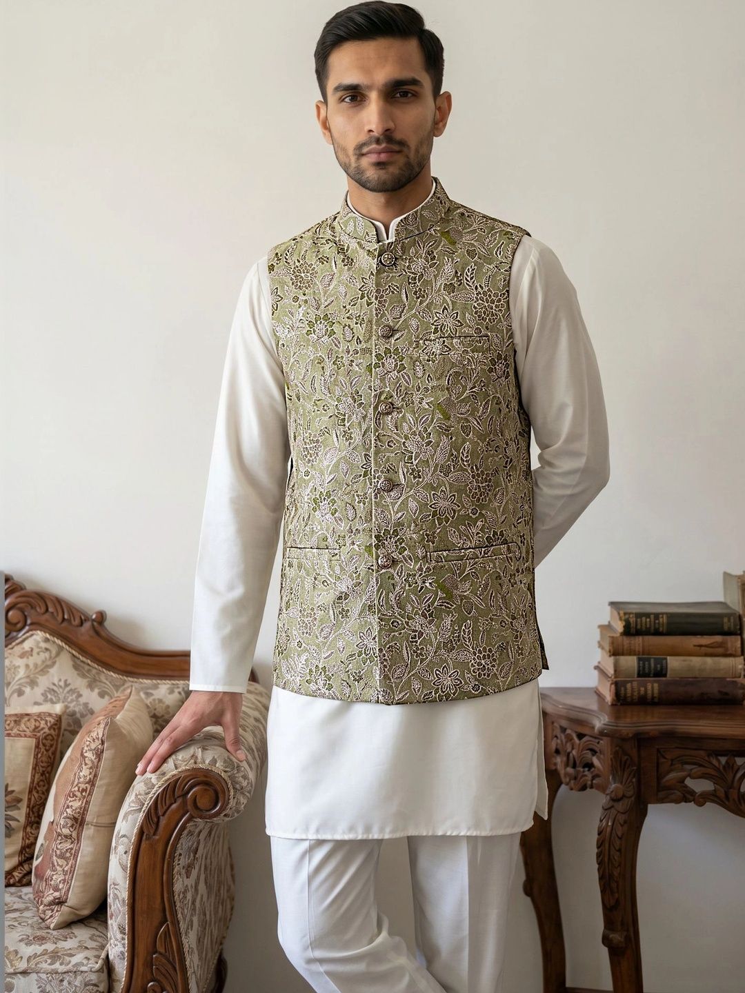 Jompers Men Regular Kurta with Trousers-picture-20