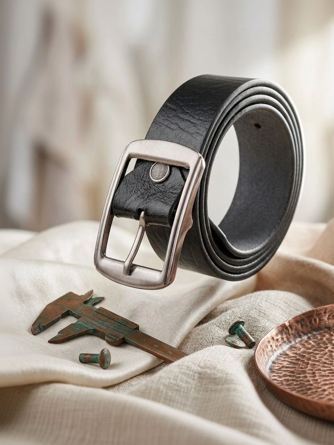 Roadster Men Textured Leather Belt-picture-21