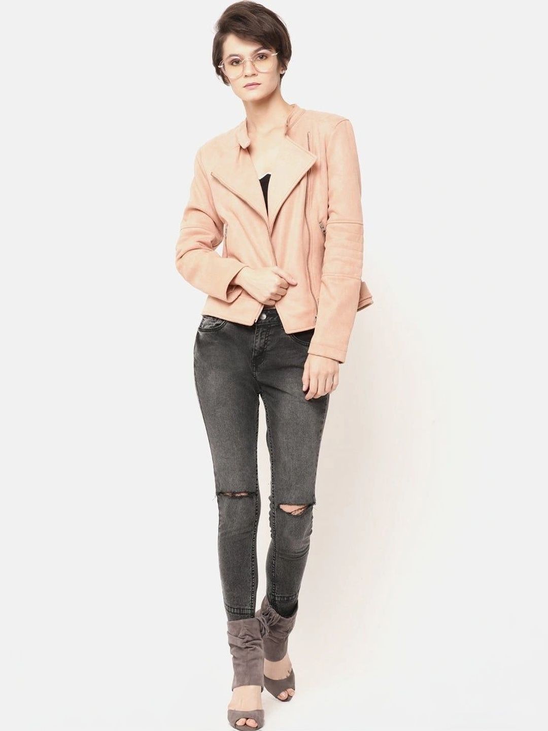 Gipsy Women Suede Tailored Jacket-image-39