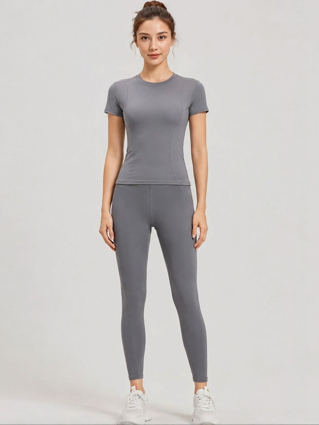 StyleCast Flex Round Neck Gym Top With Tights Co-Ords-picture-54