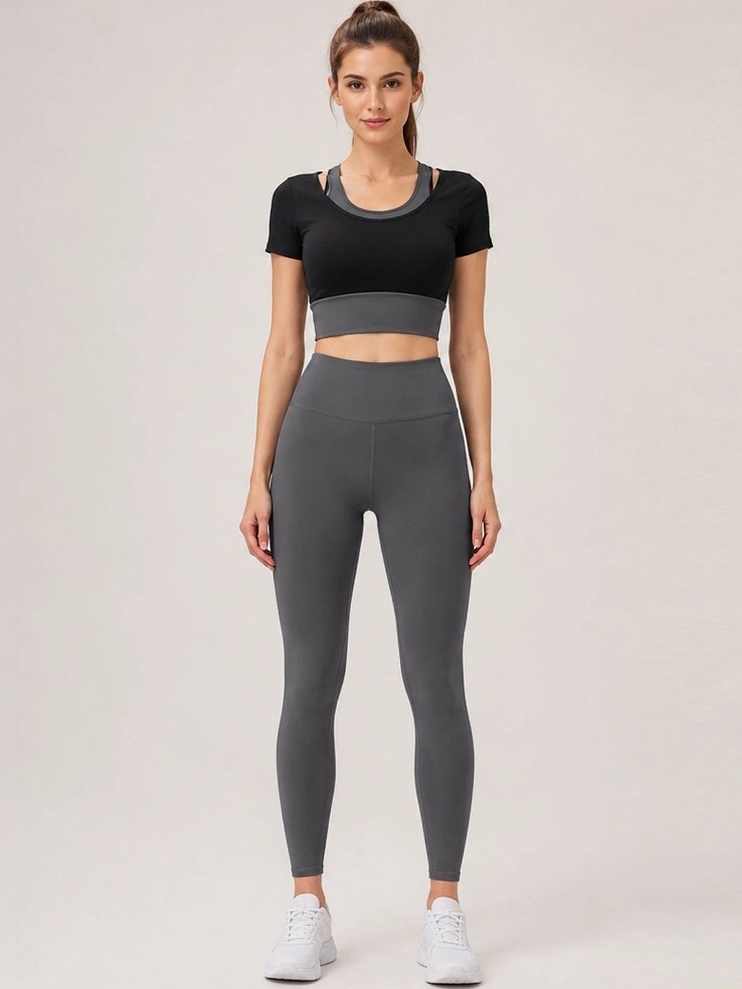 StyleCast Flex Scoop Neck Top With Tights Co-ords-picture-21