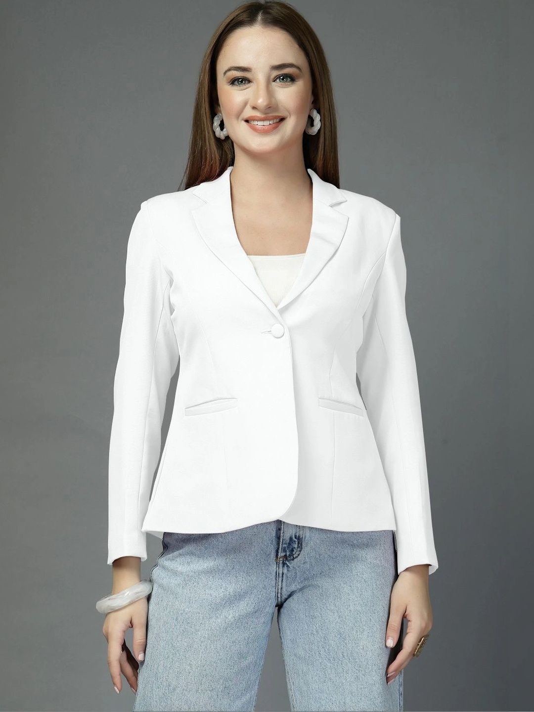 all about you Notched Lapel Single-Breasted Blazers-picture-58