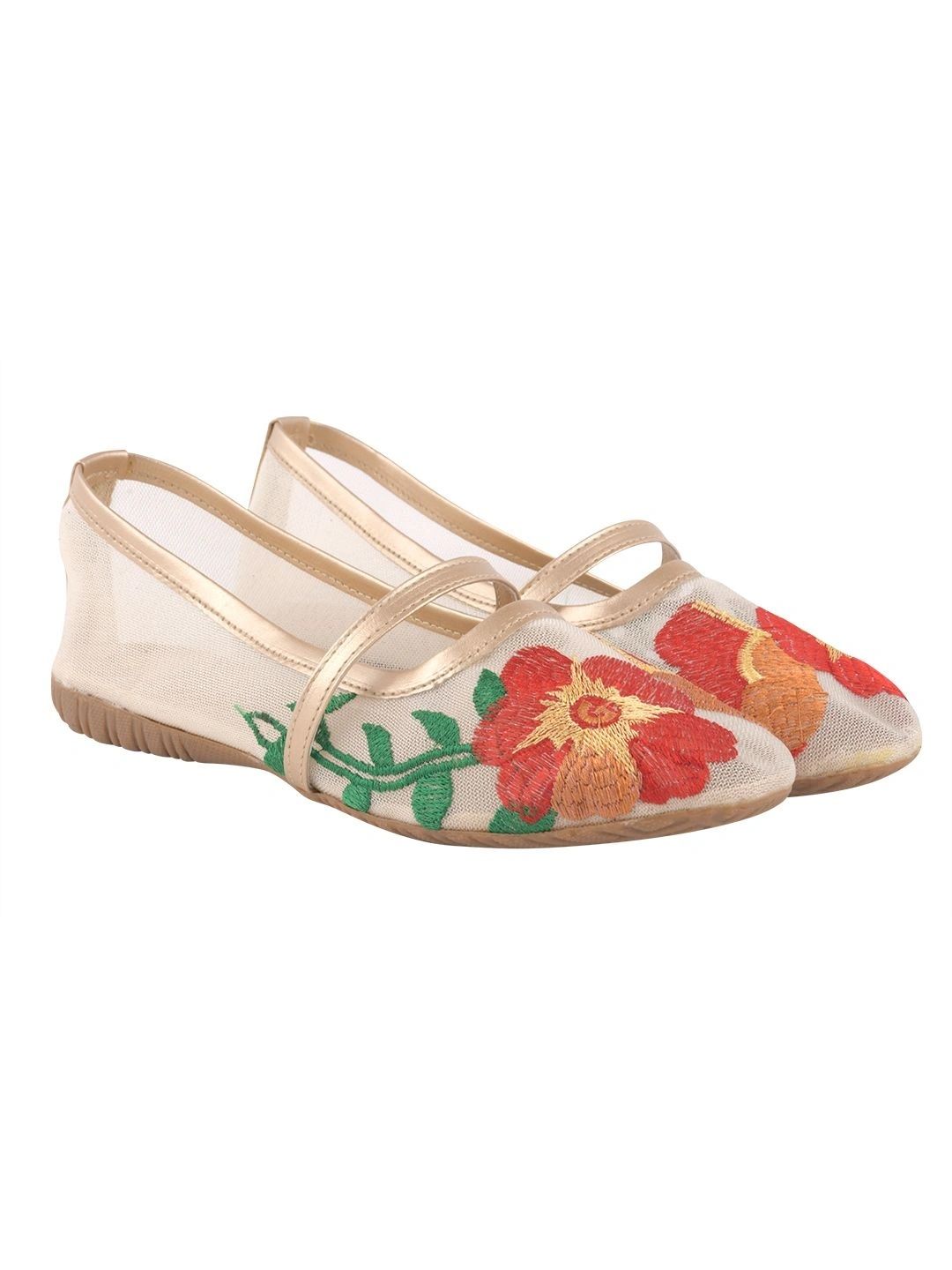Shoetopia Girls Embellished Round Toe Slip-On Ballerinas-picture-48