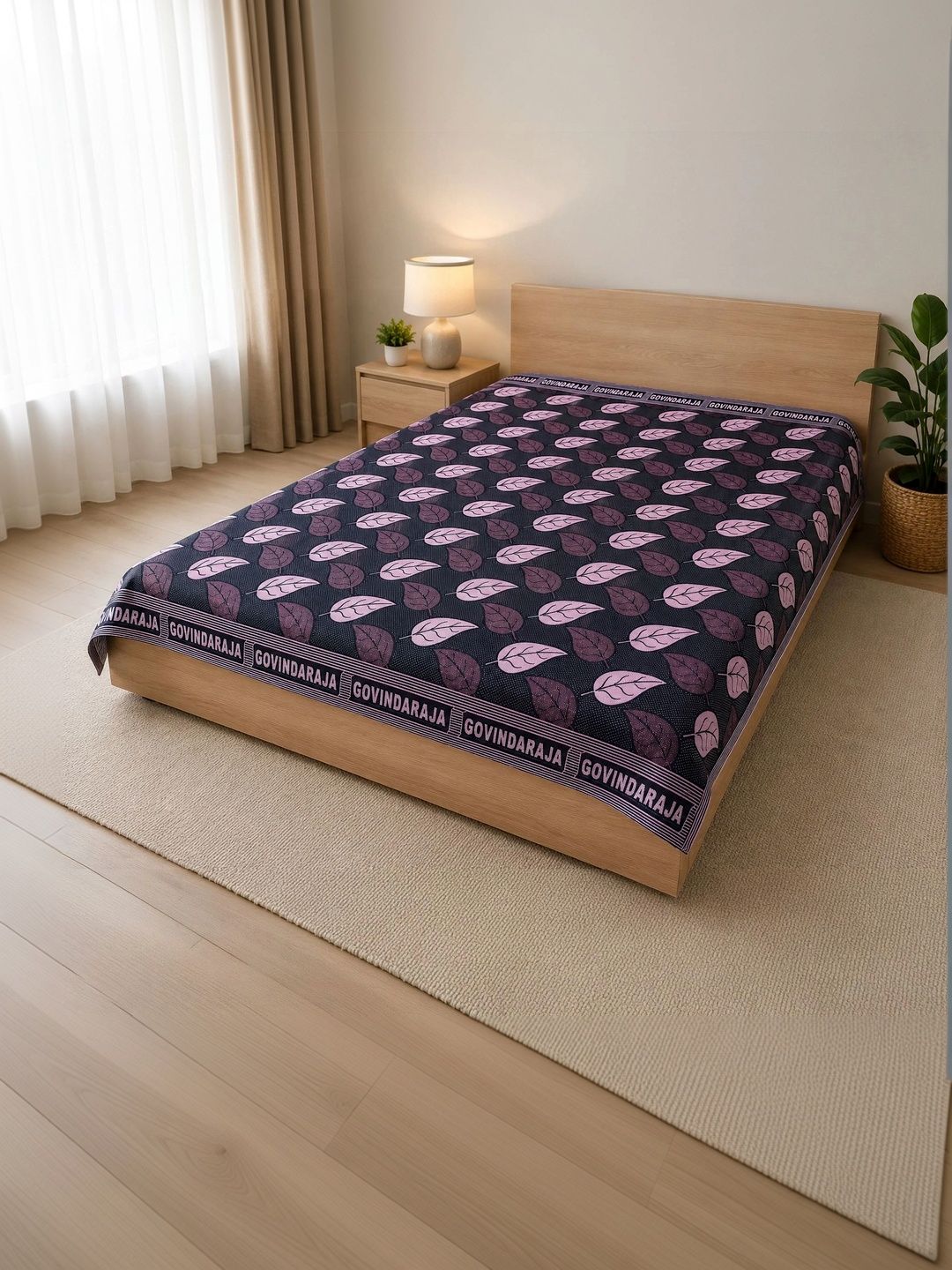 TUNI MANI Pink Floral AC Room 300 GSM Dohar-picture-19