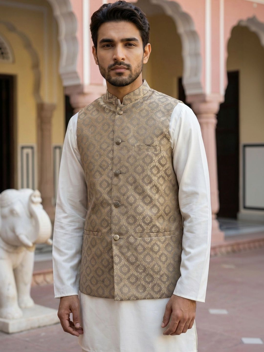 Jompers Men Regular Kurta with Trousers-picture-45