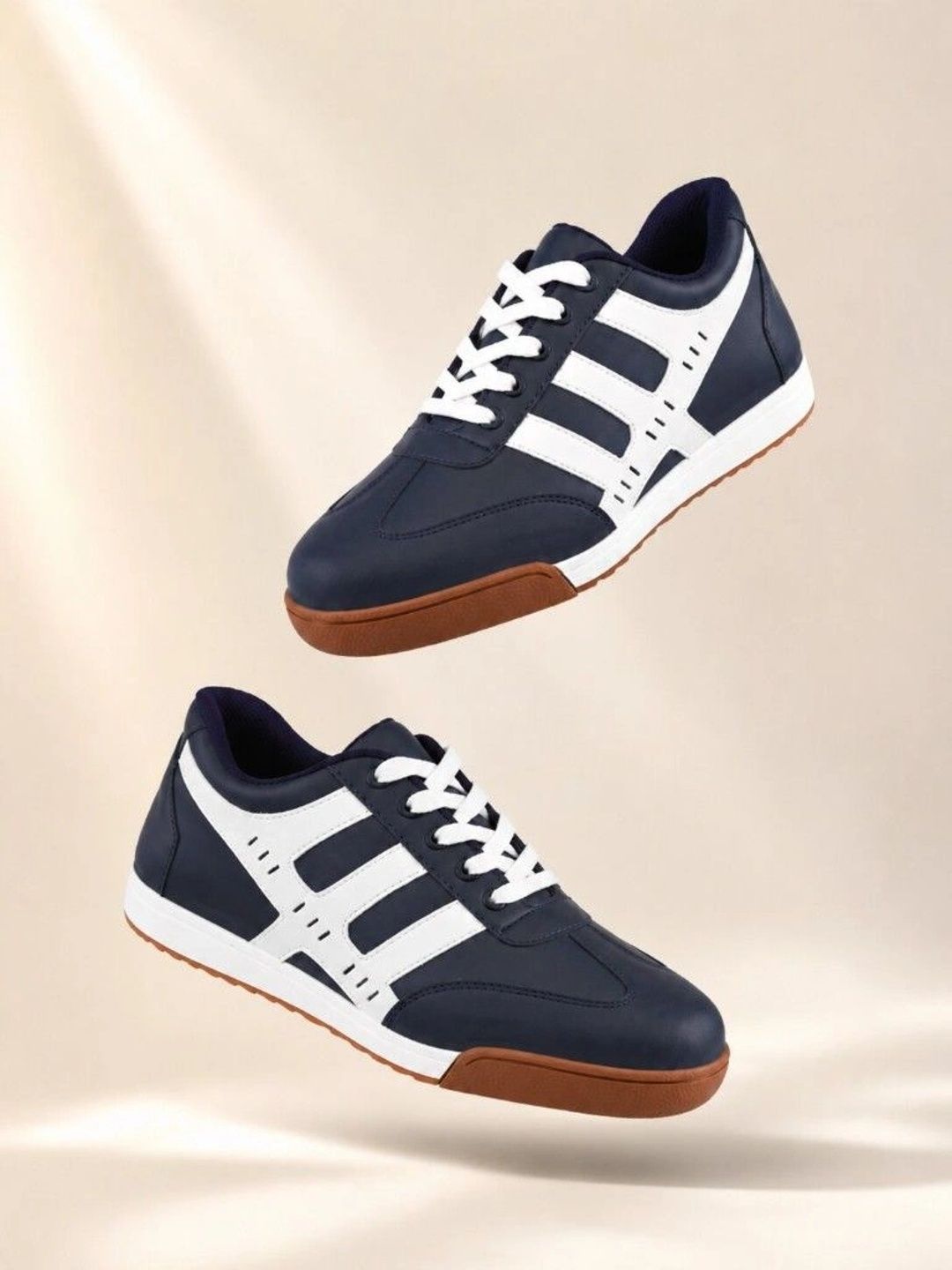 Roadster Men Colourblocked PU Sneakers-picture-58
