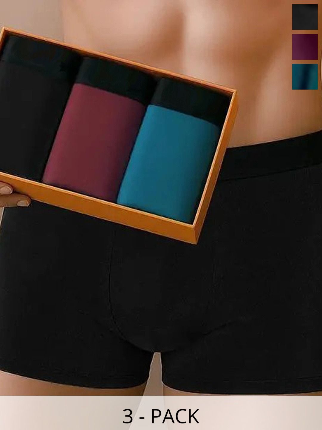 CAVENDERS Pack of 3 Solid Trunks-picture-26