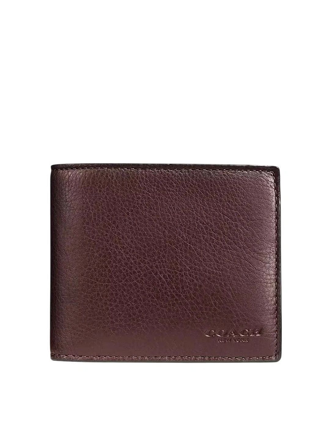 Coach Men Textured Leather Two Fold Wallet-picture-10