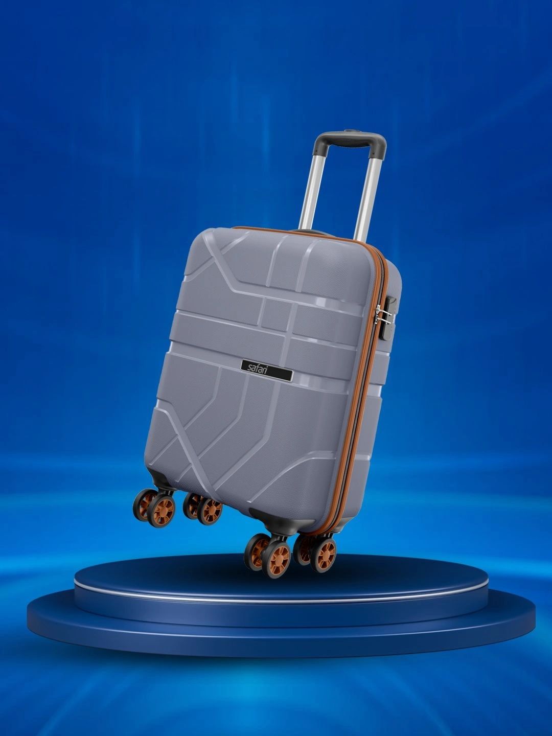 Safari Broadway Textured Polypropylene 360-Degree Rotation Trolley Bag-picture-27