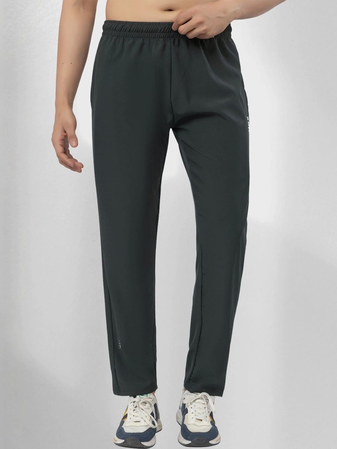 HRX by Hrithik Roshan Men Regular Fit Brand Logo Dri-FIT Training Track Pants-picture-10