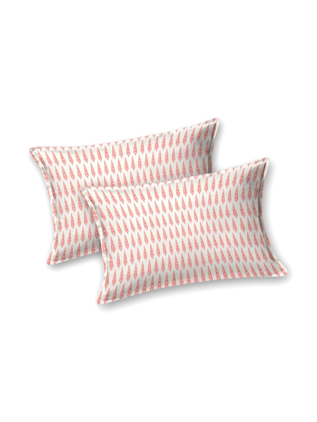Texstylers Pink & White Set of 2 Rectangle Cushion Covers-picture-18