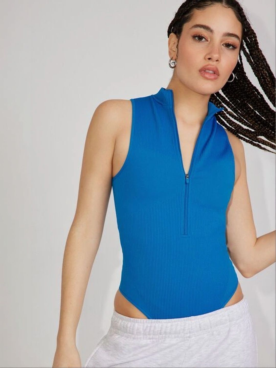 ZAROON PRODUCTION Pure Cotton Stretchable Zipper Bodysuit-picture-53