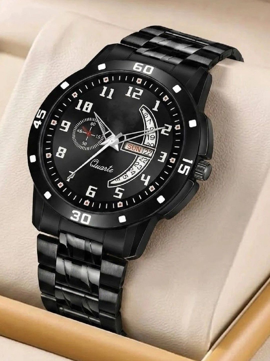 WATCHSTAR Men Dial & Stainless Steel Straps Analogue Watch DD Aveo Steel Full BlackPO-image-49