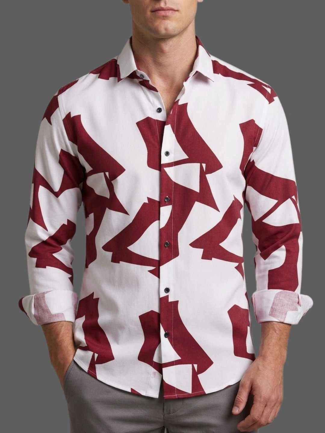 RADIANCE CREATION Men Comfort Printed Casual Shirt-picture-12