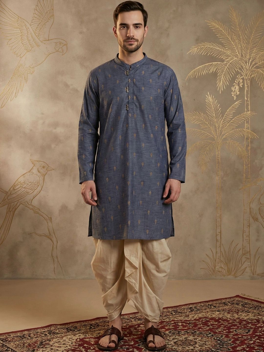 Kuons Men Ethnic Motifs Embroidered Kurta-picture-16