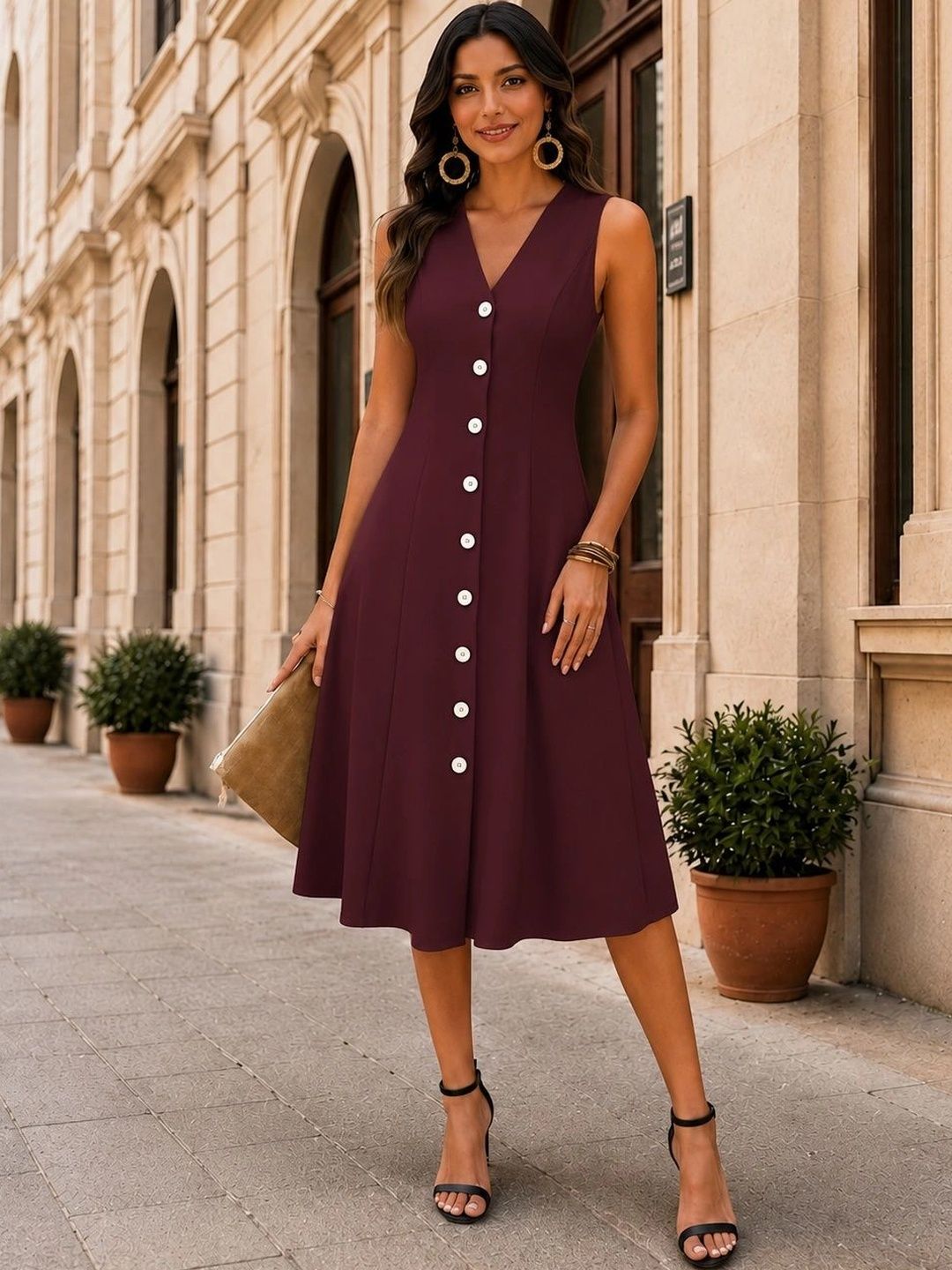 Oomph! A-Line Midi Dress-picture-10
