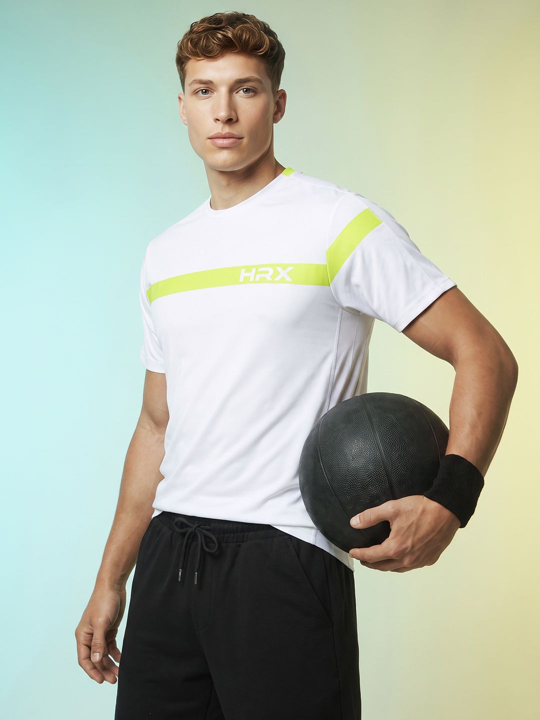 HRX by Hrithik Roshan Brand Logo Printed Rapid Dry Training T-shirt-picture-26