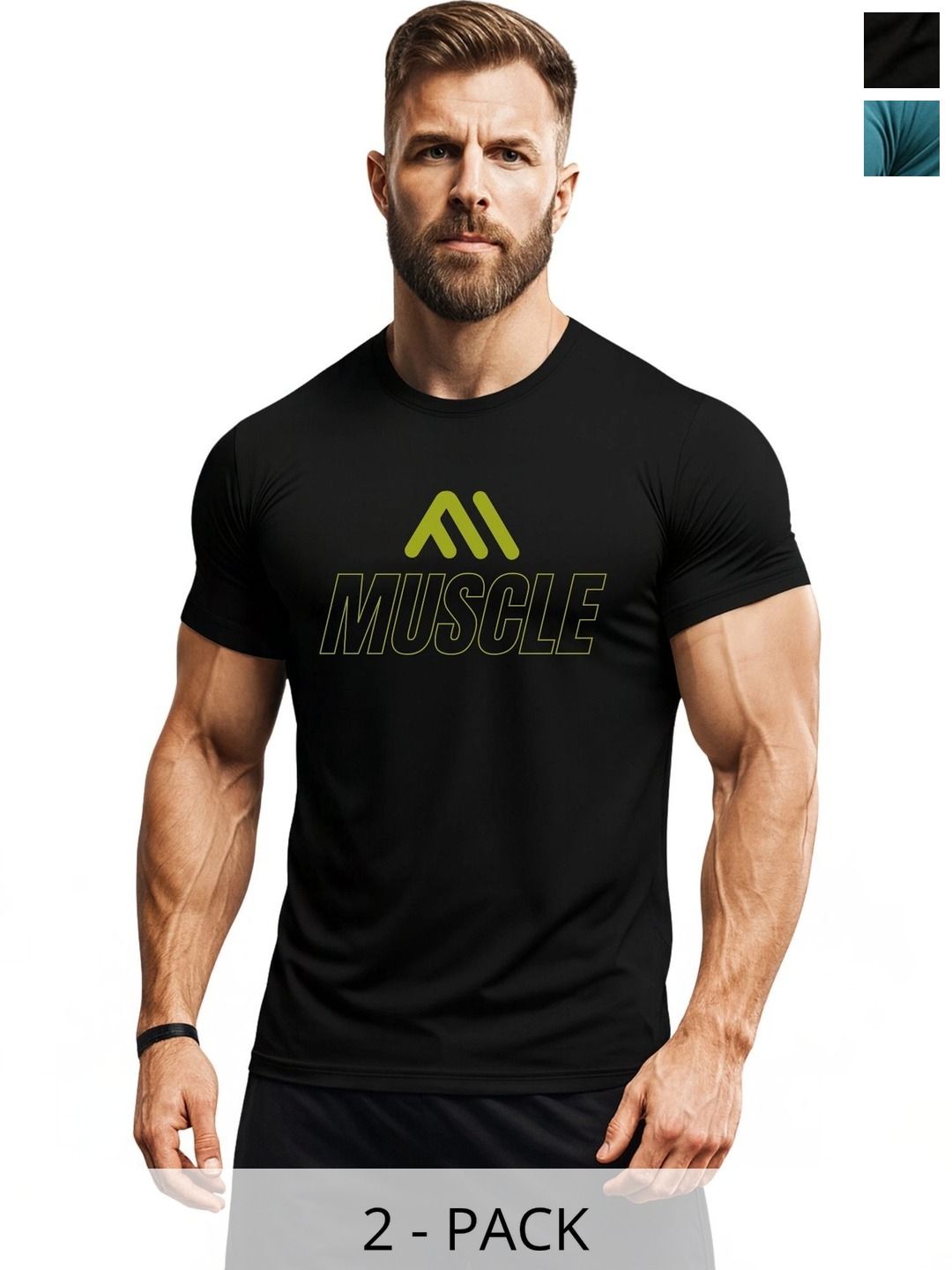 3Colors Men Typography 2 Printed Moisture Wicking T-shirt-picture-31