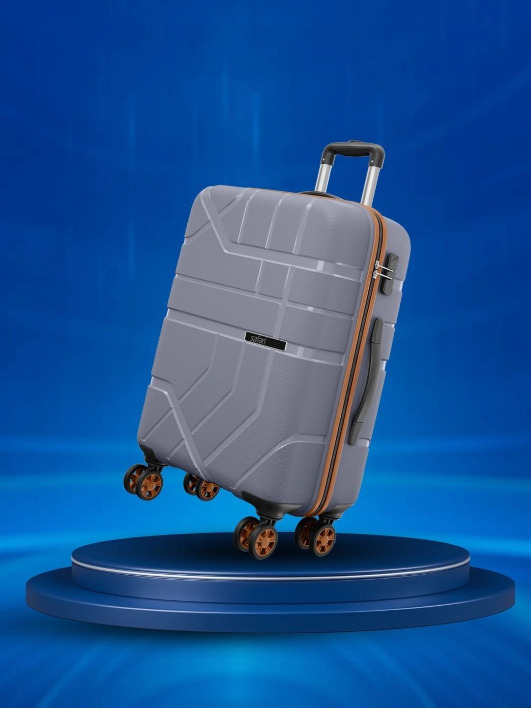 Safari Broadway Textured 360-Degree Rotation Trolley Suitcase-picture-48