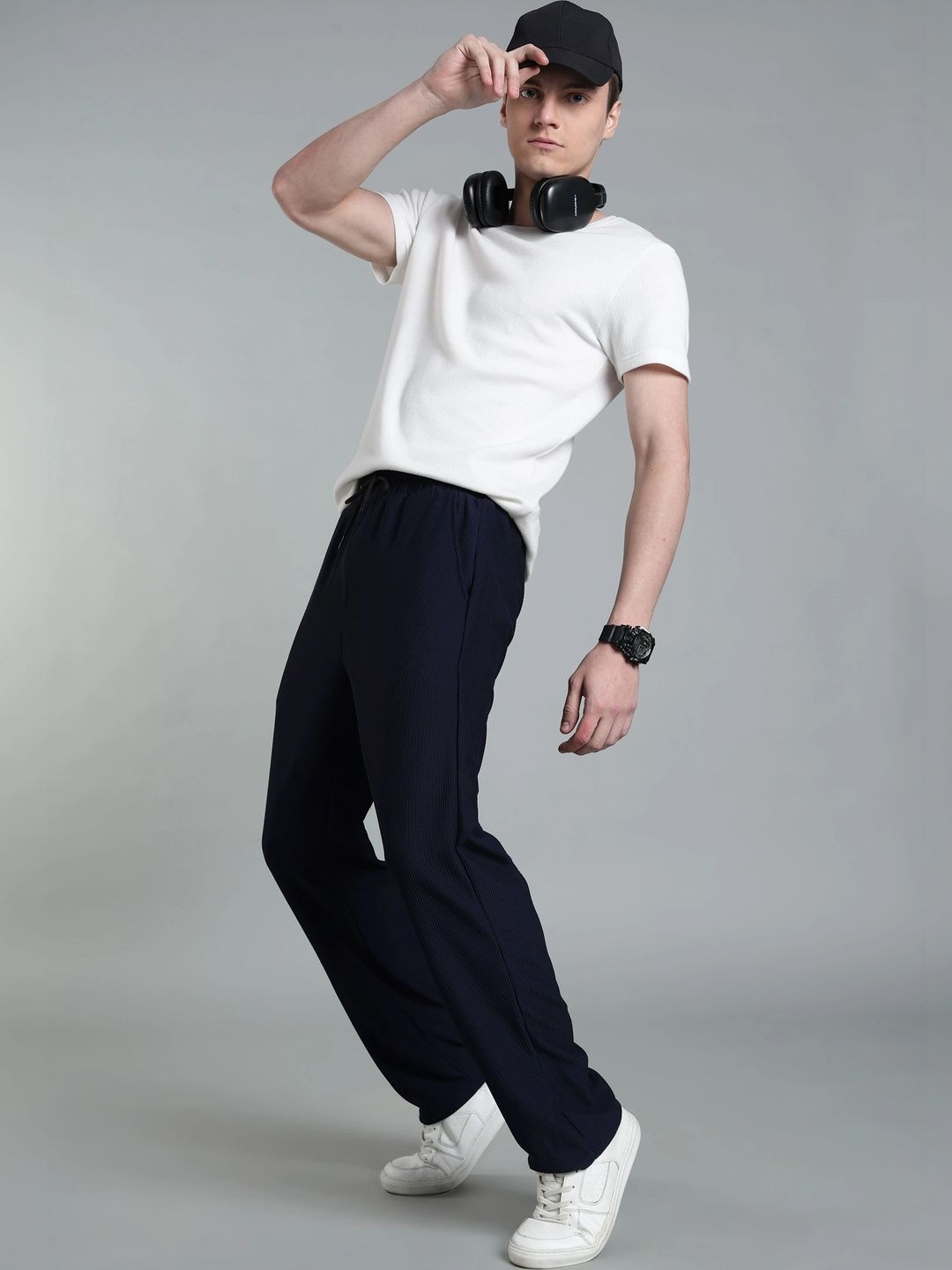 Moda Rapido Men Regular Fit Textured Training Track Pants-picture-12