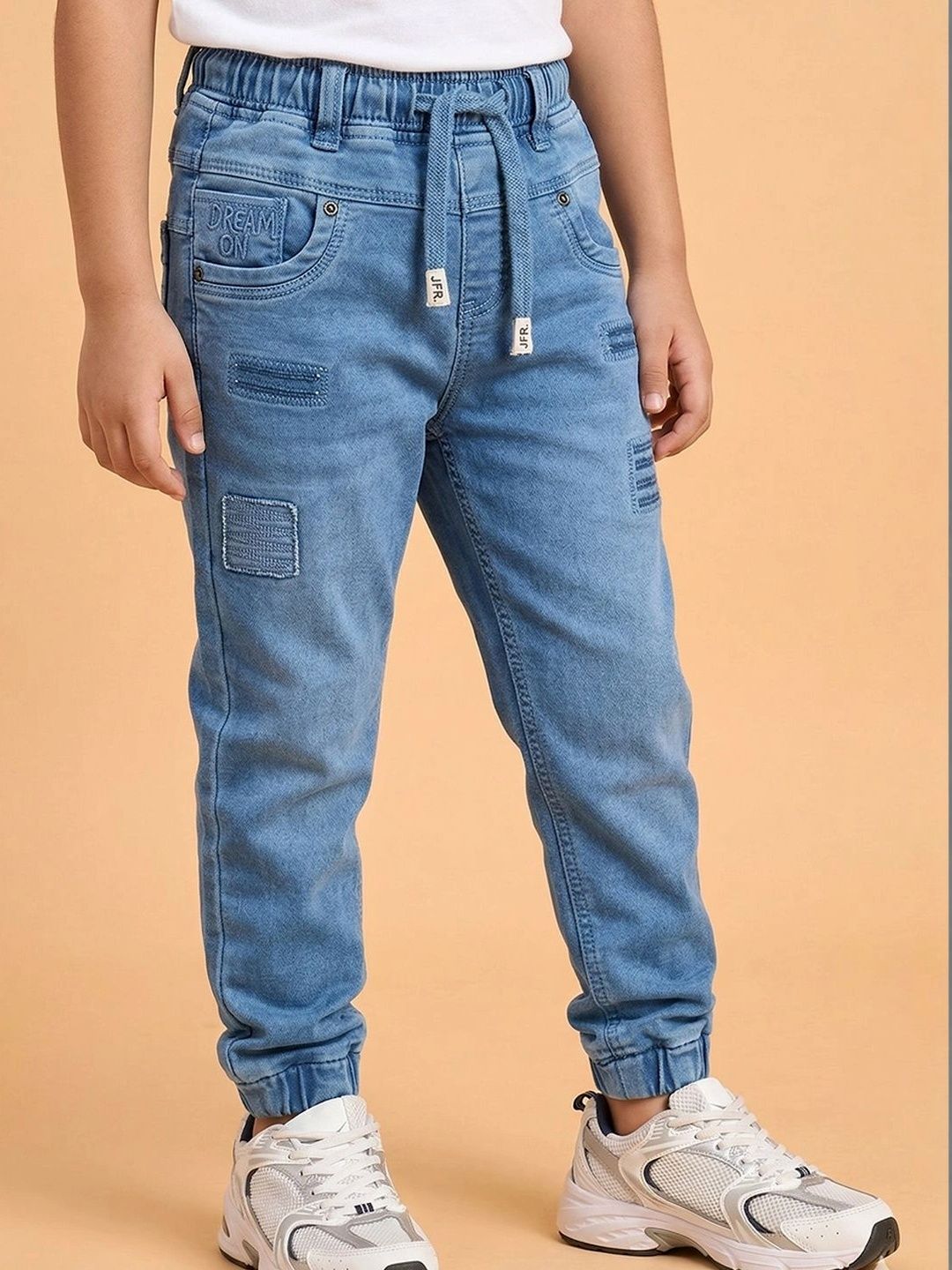 Dripteen Boys Jogger Mid-Rise Low Distress Stretchable Jeans-picture-39