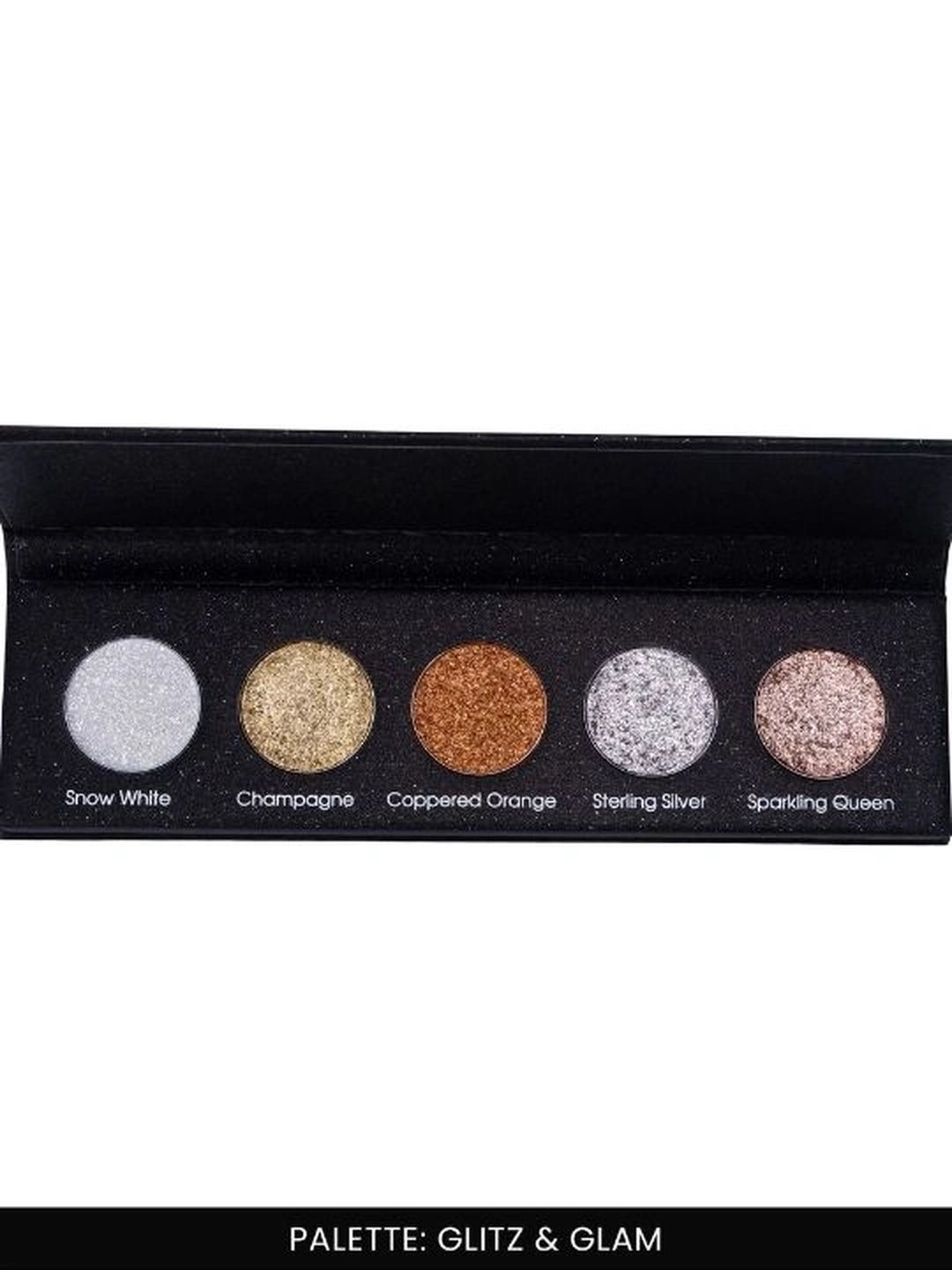 AMY LASHES 5 Colours Pressed Metallic Eyeshadow Palette - 96 g - Glitz and Glam-image-4