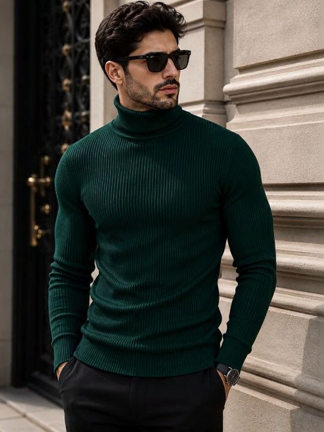 fashlook Men Ribbed Woollen Pullover-picture-13