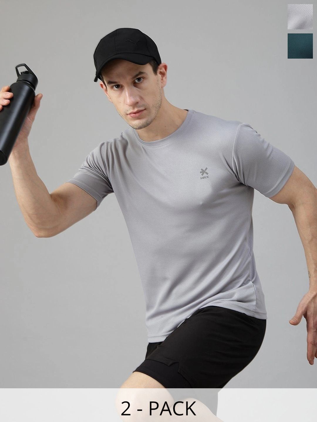 HRX by Hrithik Roshan Men Brand Logo 2 T-shirt-picture-31