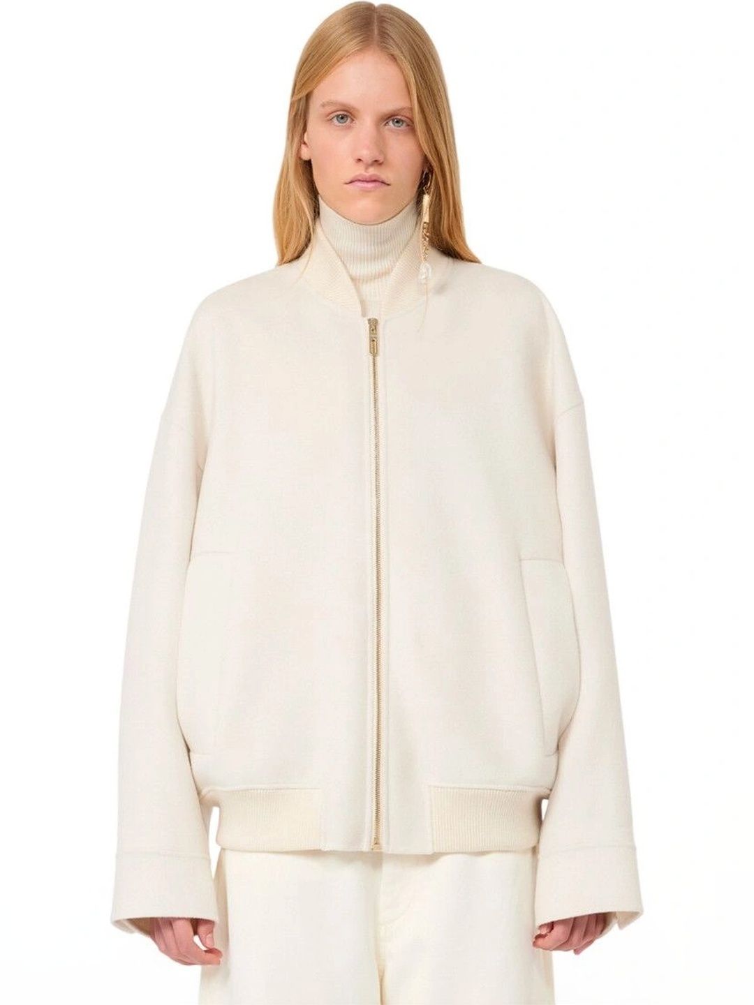 Sportmax Women Woollen Bomber Jacket-picture-34