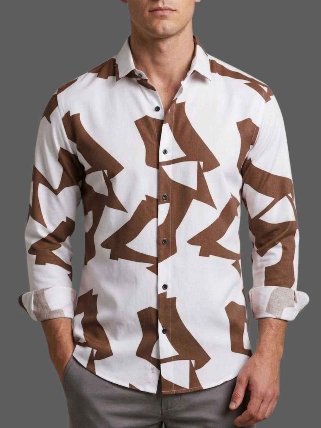 RADIANCE CREATION Men Comfort Animal Printed Formal Shirt-picture-56
