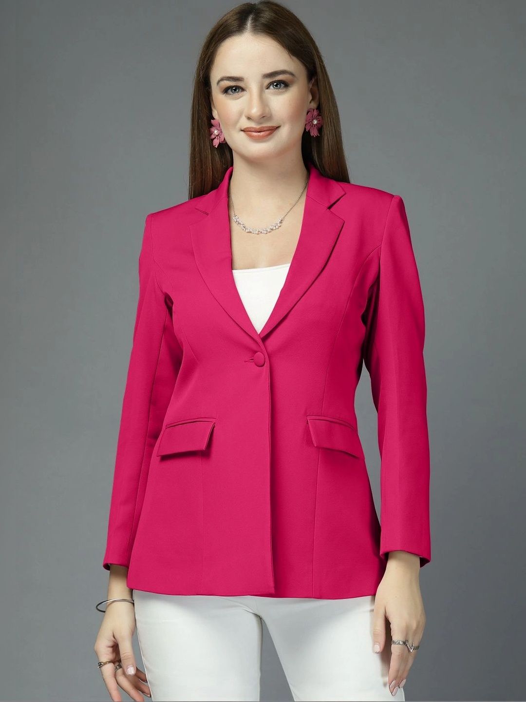all about you Notched Lapel Single-Breasted Blazers-picture-41