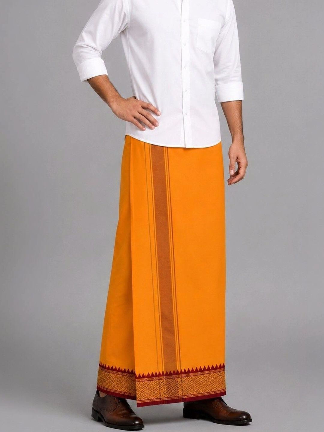 Sharan Elegance Men Printed Cotton Dhoti Dhotis-picture-29